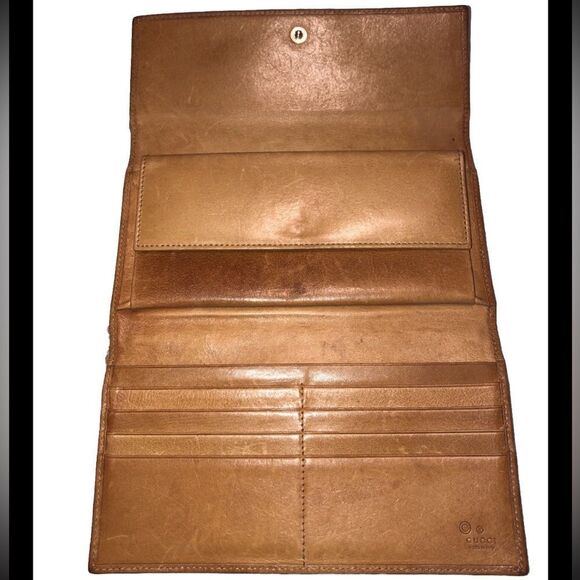 GUCCI GG Canvas Trifold Long Wallet - Picture 14 of 16